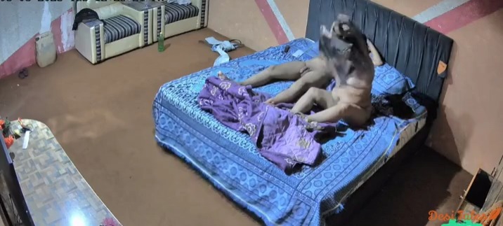 Hot Desi Aunty Leaked Sex  part 2 Fucked Hard by Two Boys on the Floor with Audio